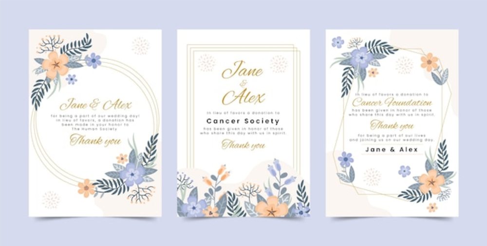 手绘派对礼品卡与花卉 一份注入心意的独特赠礼